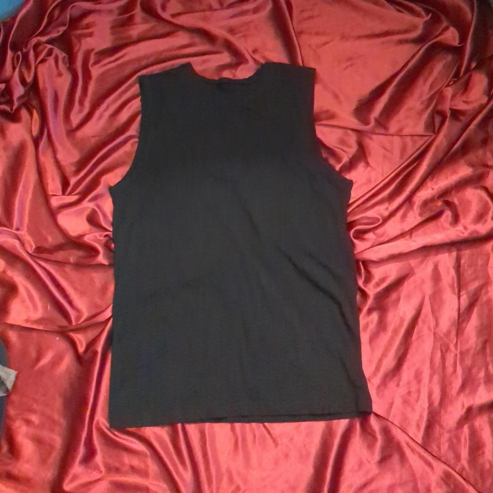 Structure Black Cotton Blend Top